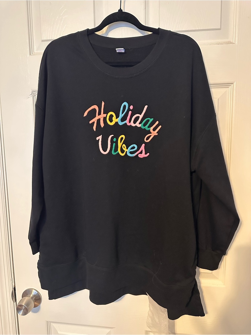 Old Navy Black Tunic Sweatshirt